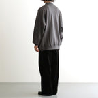 AZUMA Terry Pullover Polo Sweat #GRAY [GU263-70251B]