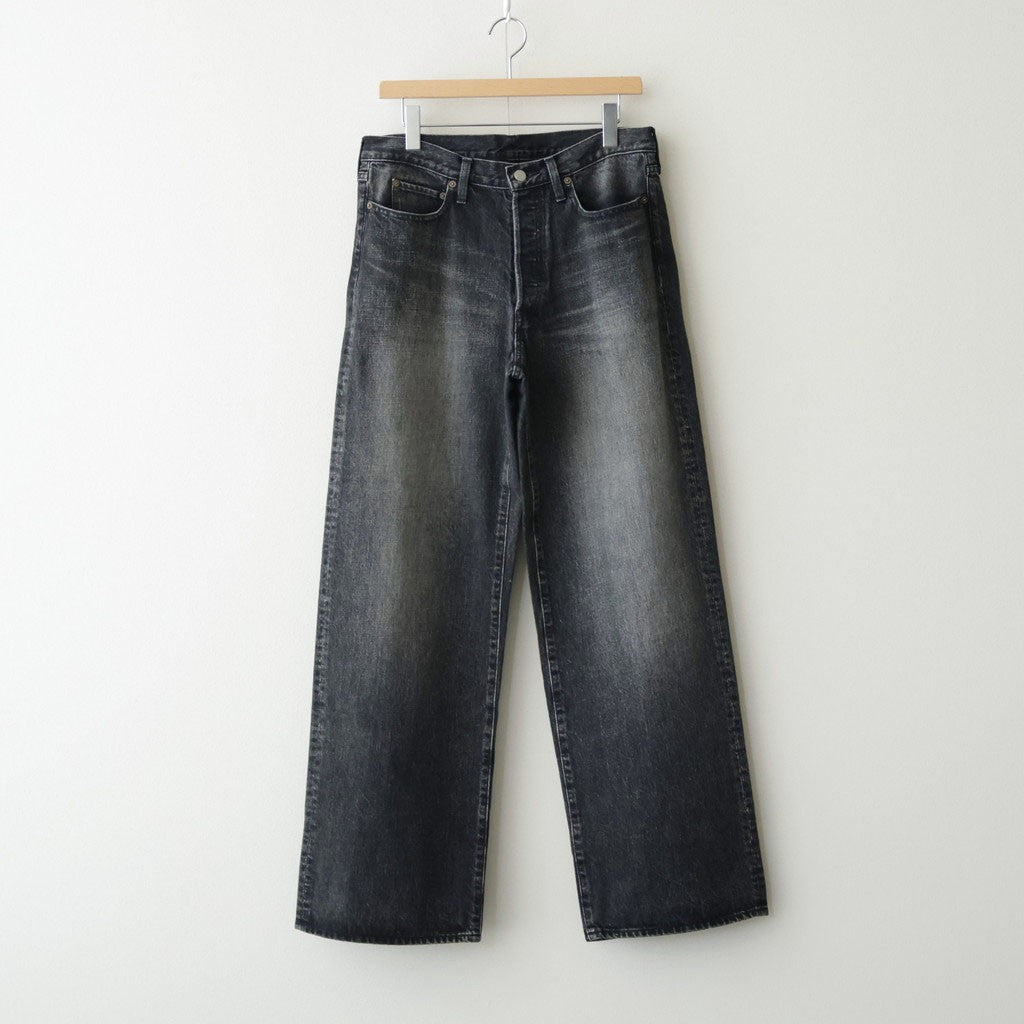 LOOSE DENIM PANTS #BLACK [ST.1566]