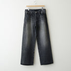 LOOSE DENIM PANTS #BLACK [ST.1566]