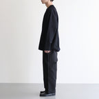 綿サテンイージーパンツ #BLACK [HP-P013-051]