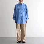 Broad L/S Oversized Regular Collar Shirt #BLUE [GM251-50001B]