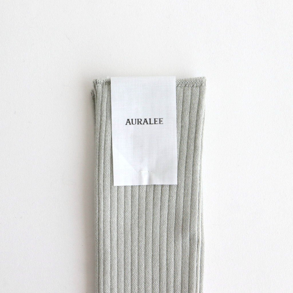 GIZA HIGH GAUGE SOCKS #PALE GREEN [A00S02SX-M]