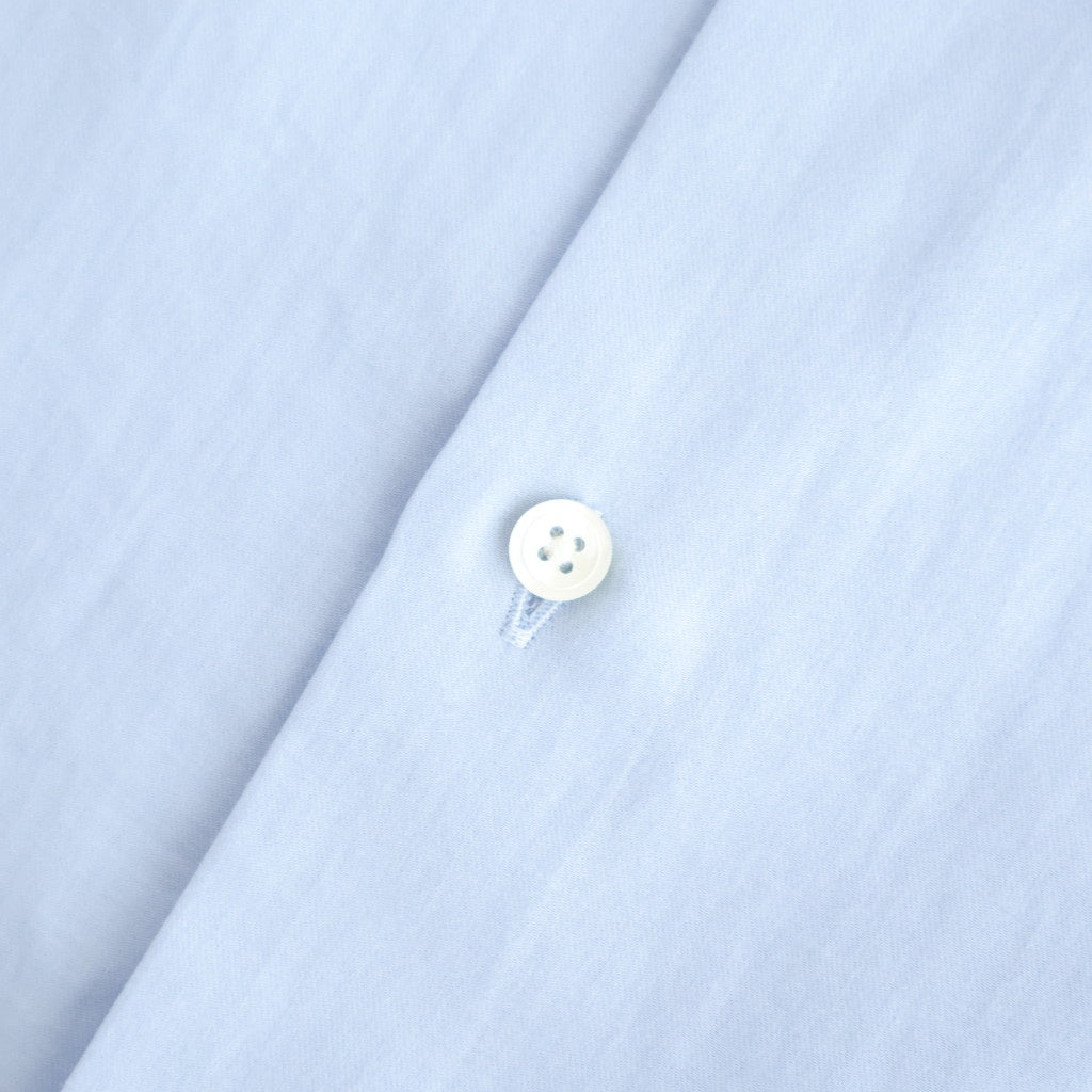 COTTON SILK OVERSIZED SS SHIRT #SAX [ST.1498]