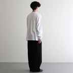 LUSTER PLAITING L/S TEE #WHITE [A00P01GT]