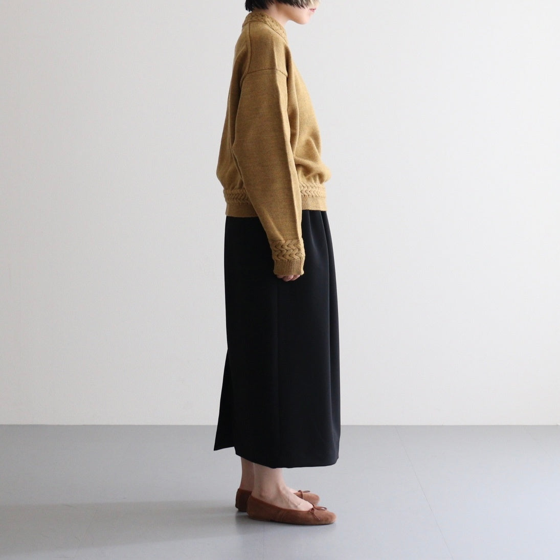 Women's Pullover #MUSTARD [2503-020]