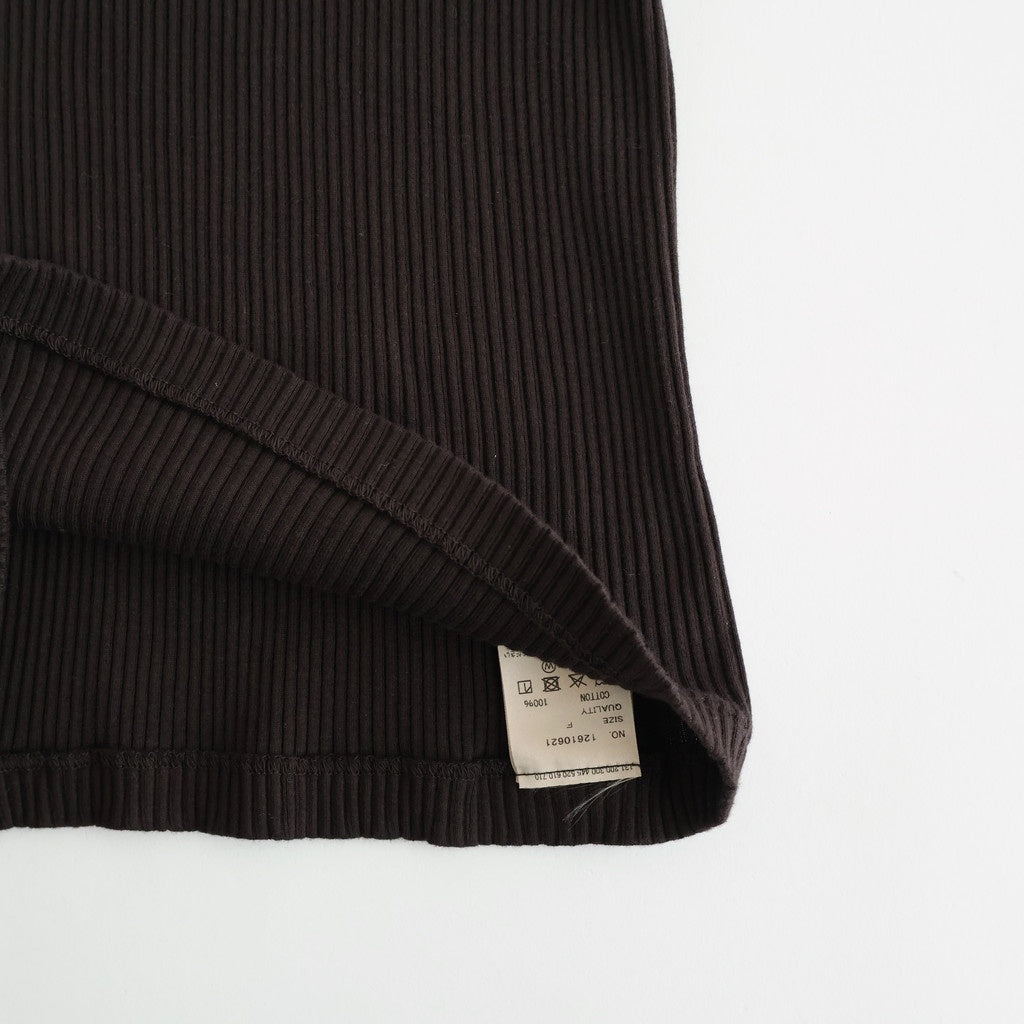 Useful Seamless Rib Tanktop #D/BRN [12610621]