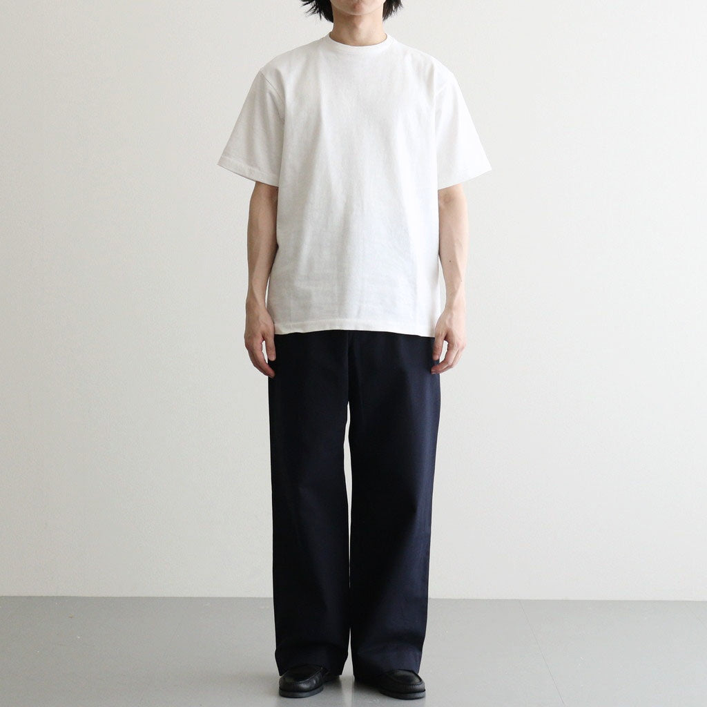 chino tuck straight #navy [15635]