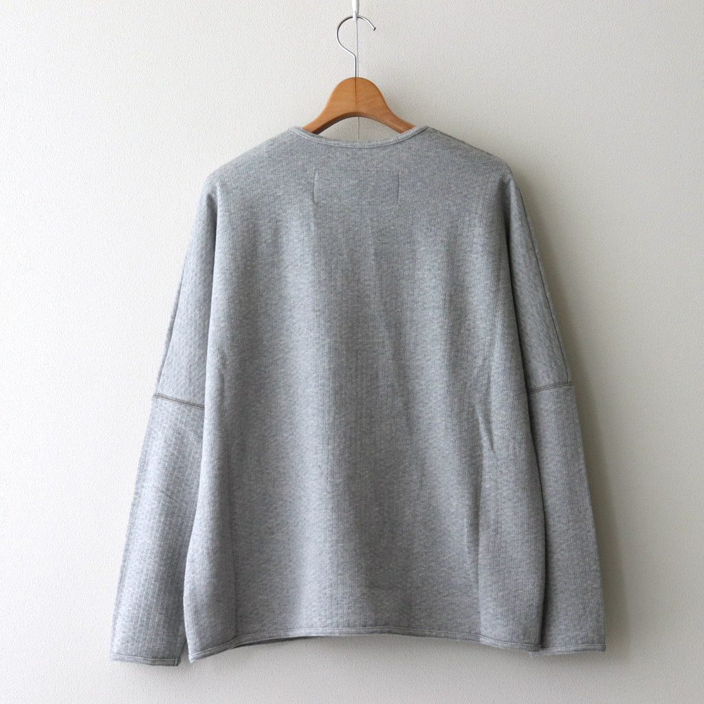 Random back pile dolman long sleeve T-shirt #HEATHER GRAY [D224-T1005]