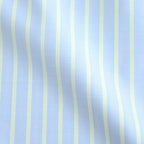 SUPER FINE WOOL STRIPE SHIRT #SAX BLUE LIME STRIPE [A26SS01WW]