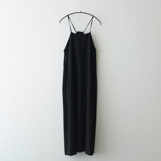 Viscose Wool Silk Gabardine Slip Dress #BLACK [GL241-60164]