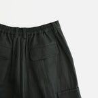 VIS/LI BRIGHT TWILL CARGO SHORT TROUSERS #DARK CHARCOAL [ST.1458]