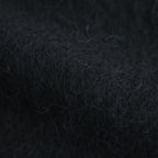 WOOL/ALPACA KNIT CREW NECK LS #BLACK [ST.1294]