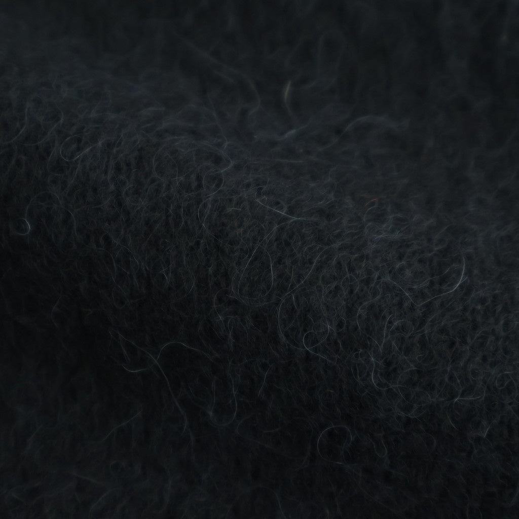 WOOL/ALPACA KNIT CREW NECK LS #BLACK [ST.1294]