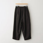 縮絨ウールタックワイドPT #DARK BROWN [D225-P303]