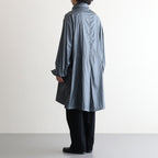 LEATHER LIKE POLYESTER SNOW PARKA #DUSTY GREEN [YK24SS0636C]