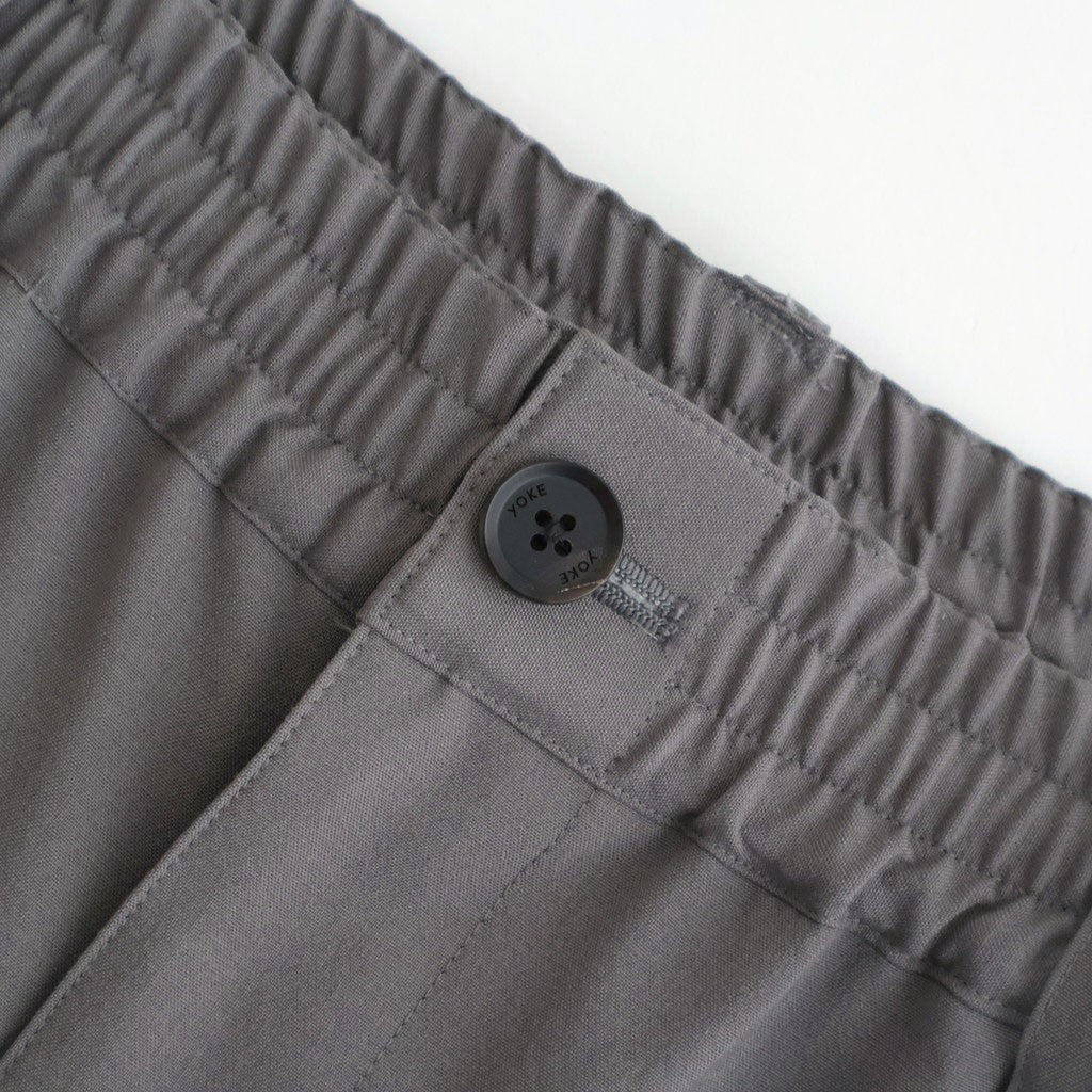 Wool Washer Tropical 2pleated Easy Trousers #GRAY [YK26SS01173P]