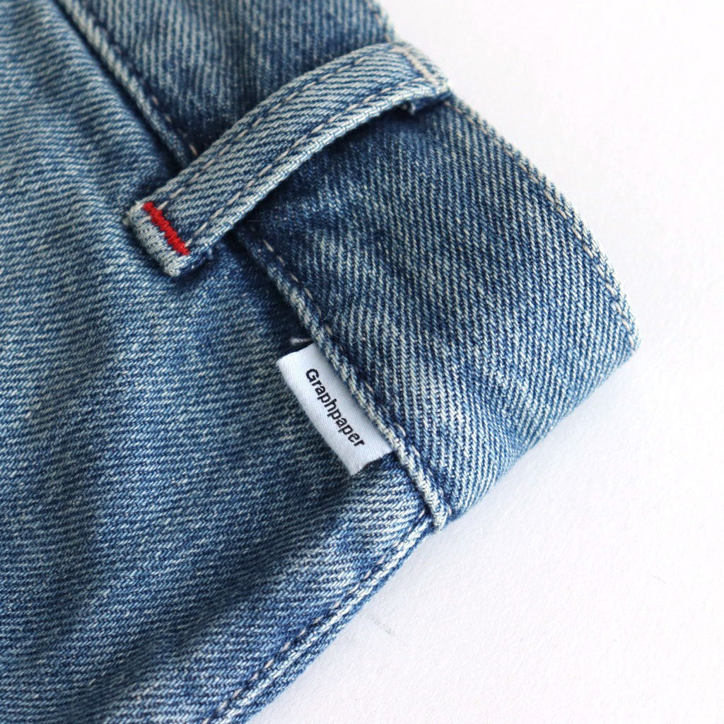 Selvage Denim Two Tuck Pants #INDIGO_LIGHT FADE [GU253-40061LB]