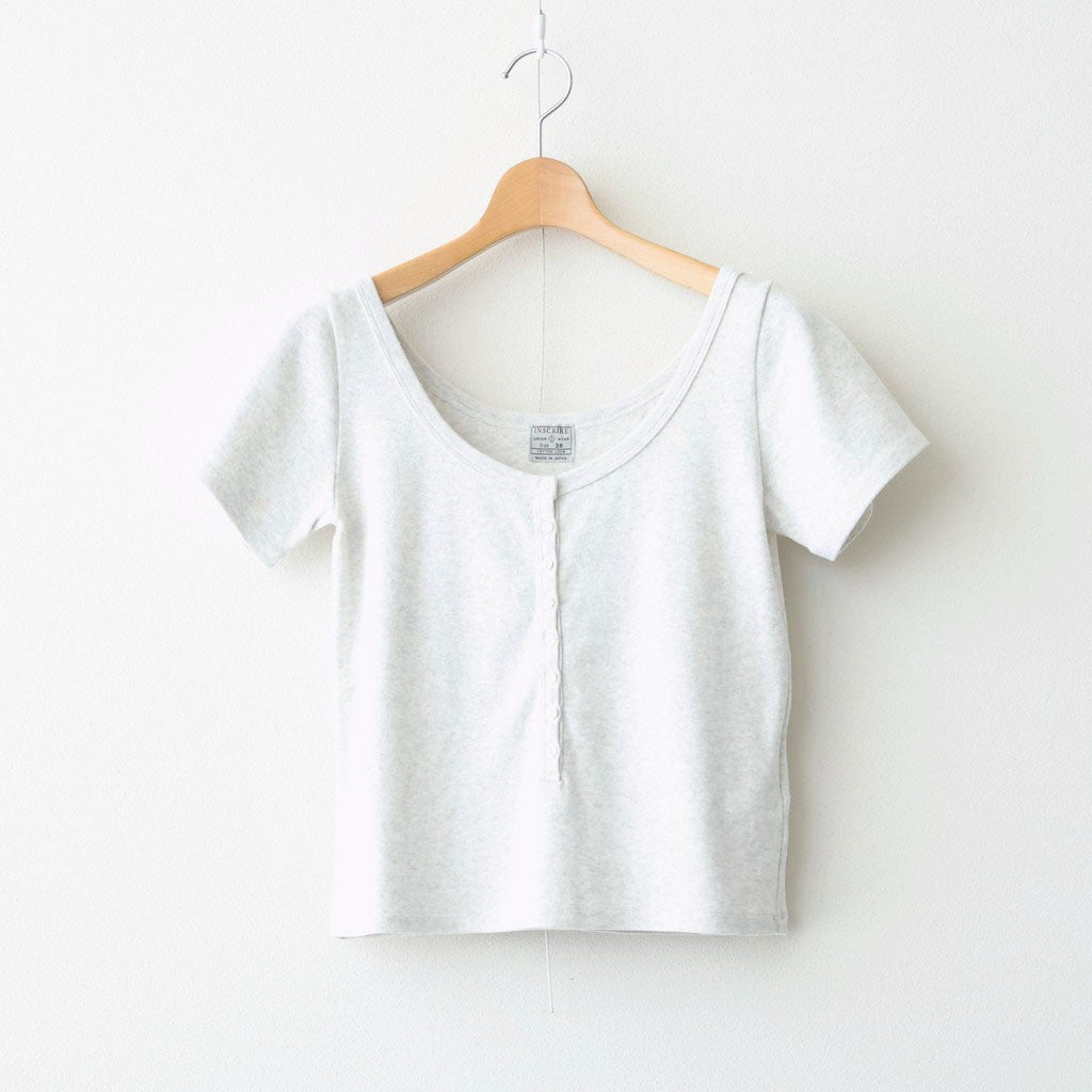 Cotton Henry Neck #LT.GREY [I26SS-BC11]