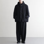 FSHGPT - ウールシーチング ・ ガーメントウォッシュ イージーパンツ #95 Black [SN_FR1604PF]