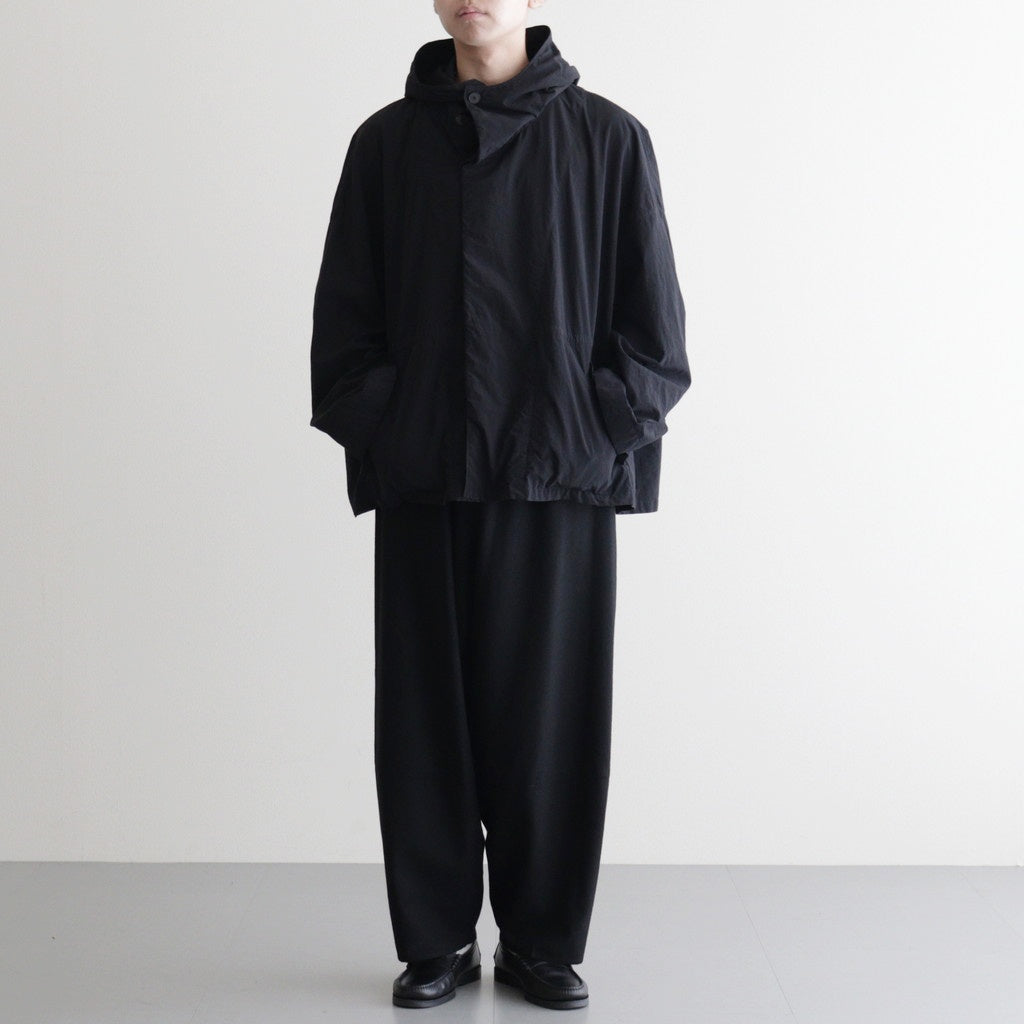 FSHGPT - ウールシーチング ・ ガーメントウォッシュ イージーパンツ #95 Black [SN_FR1604PF]