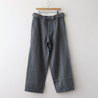 Colorfast Denim Belted Pants #GRAY [GM243-40210B]