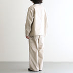 COTTON CANVAS PAINTER PANTS #BEIGE [FSC263-40033]