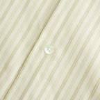 COTTON SILK STRIPE SHIRT #IVORY STRIPE [A26SS01CS]