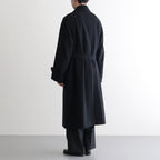 SUPER FINE WOOL MOSSER SOUTIEN COLLAR COAT #BLACK [A25AC01WM]