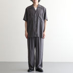 CUPRO OPEN COLLAR SHIRT #GRAY [YK26SS01287SH]