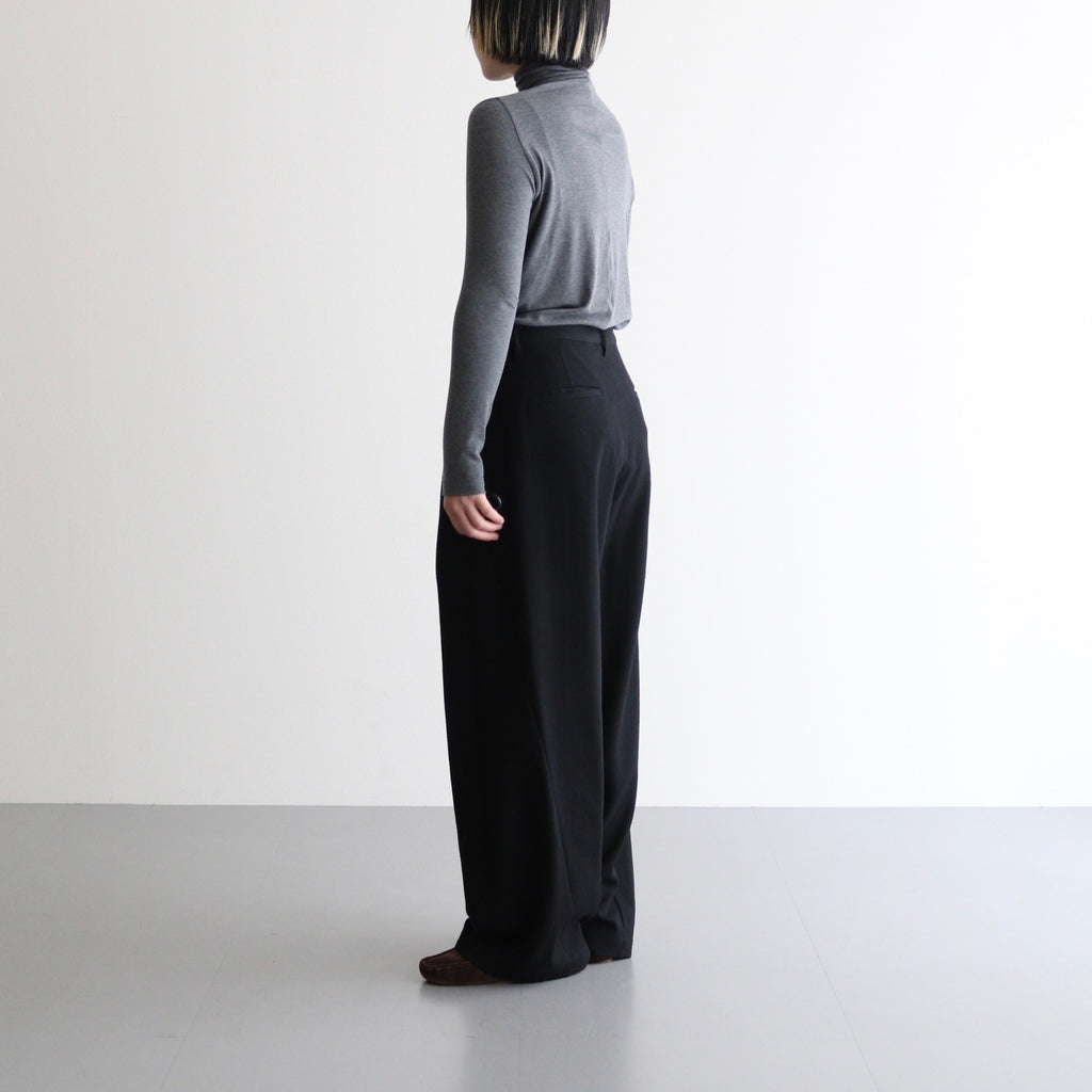 NTSNT - シルキーテンセル・ベアフライス タートルネックカットソー #90 Grey mix [SN_NC0202TN]