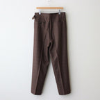 HIGH WAIST BELTED PANTS #BROWN [YK21AW0255P]