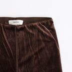 Velour Slit Leggings #BRN [12520707]