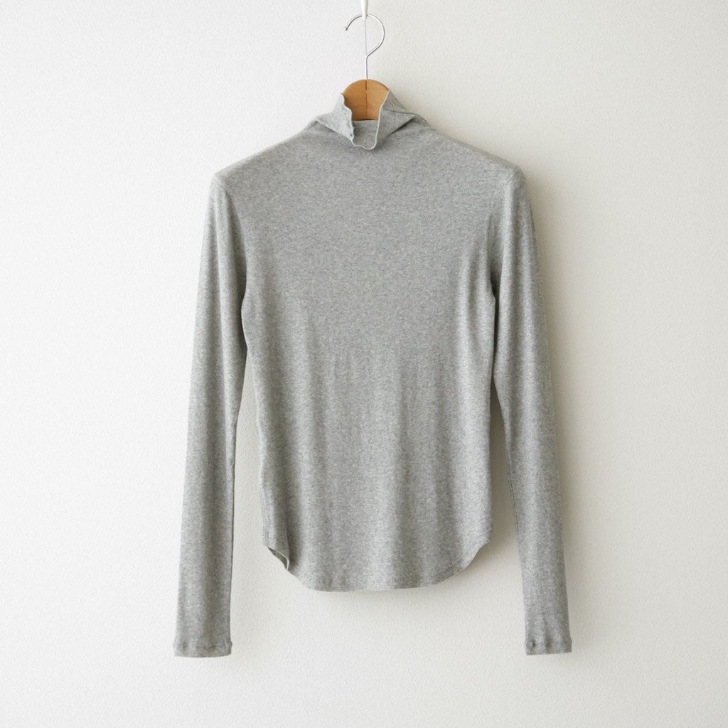 Soft Fraise Turtleneck Tops #GRY [12620602]