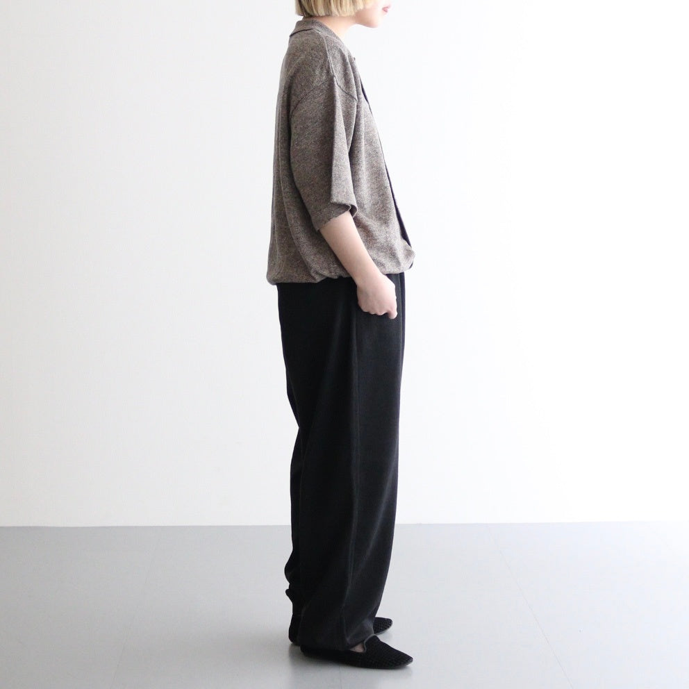 Hemp Knit Pants #Black [2501-019]