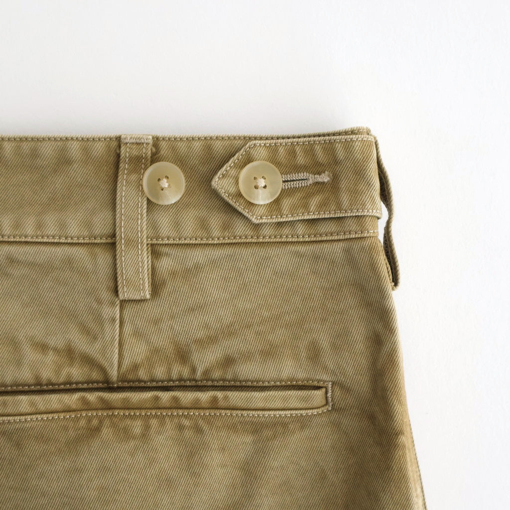 PRODUCT DYED FINX CHINO ONE-TUCK PANTS #BEIGE [A25AP01CP]