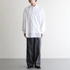 Broad L/S Oversized Regular Collar Shirt #WHITE [GM253-50001B]