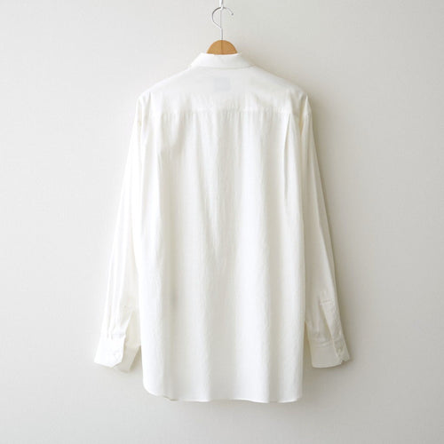 COTTON SILK OVERSIZED LS SHIRT #CREAM [ST.1666]