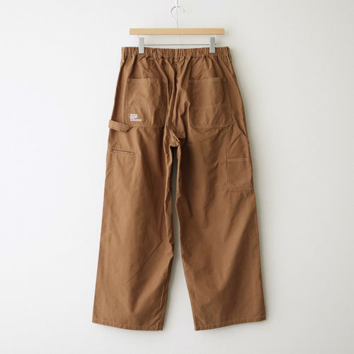 COTTON CANVAS PAINTER PANTS #CAMEL [FSC263-40033]