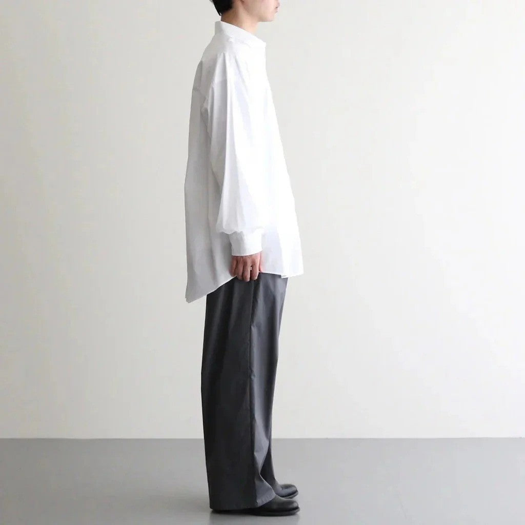 Broad L/S Oversized Regular Collar Shirt #WHITE [GM263-50001B]