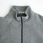 PURE SILK COMFORT FLEECE ZIP BLOUSON #TOP GRAY [A26AB01SF]