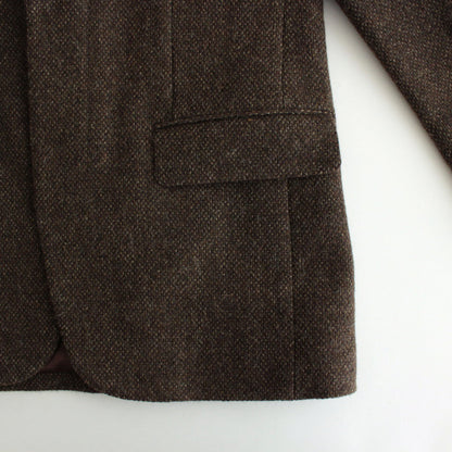 LAMA SHETLAND WOOL TWEED OVER JACKET #BROWN TWEED [A24AJ06LS]