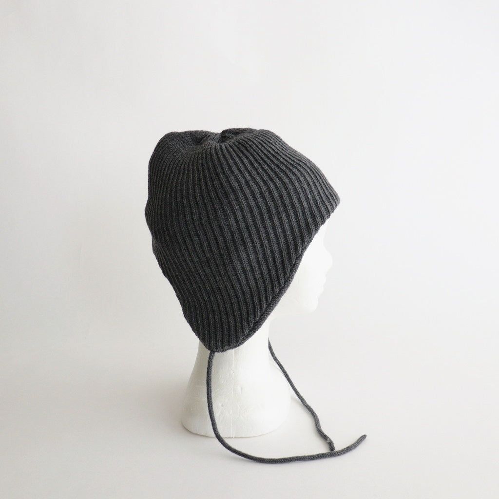 EAR FLAP BEANIE #D.GRAY [R5115-AW25]