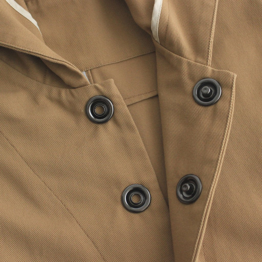 FFBSCT | 強撚コットンヘヴィーカルゼ フードコート#CHINO BEIGE [CW_FR131CT]