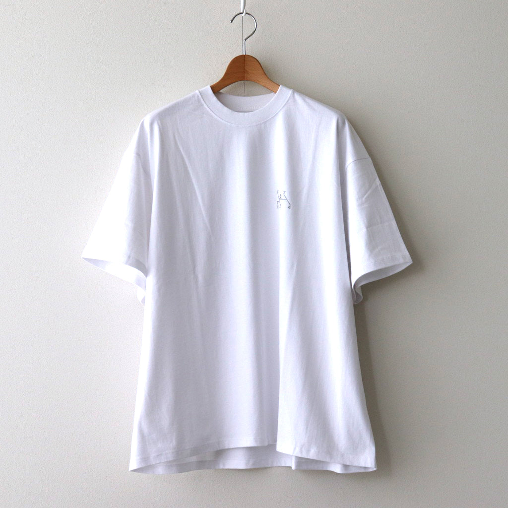 CORPORATE PRINTED S/S TEE ”GEAR” #WHITE [FSC243-70116]