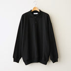AZUMA Terry Pullover Polo Sweat #BLACK [GU263-70251B]