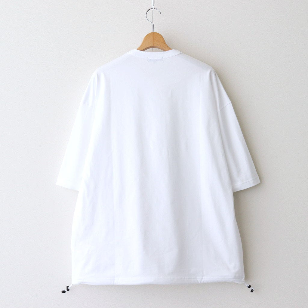 綿天竺 製品プリント S/S ポケットTシャツ #WHITE [HO-T015-051]