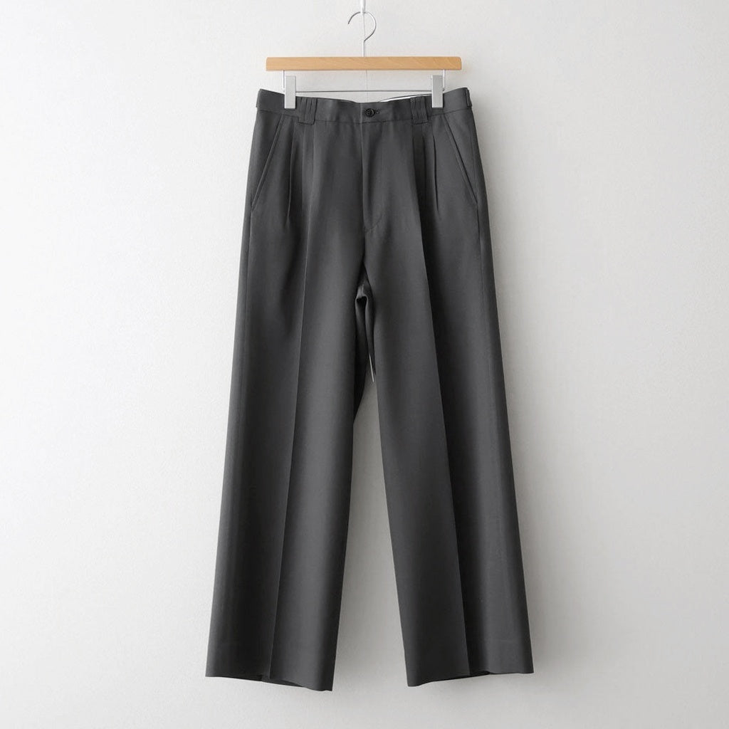 3pleated Wide-leg Trousers #CHARCOAL [YK26SS01170P]