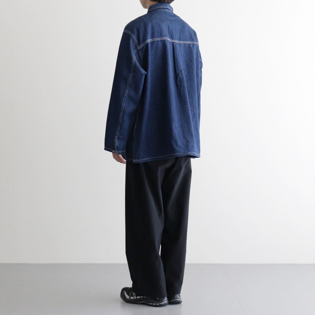 DENIM PULLOVER SHIRT #ONE WASH [FSC261-50186OB]