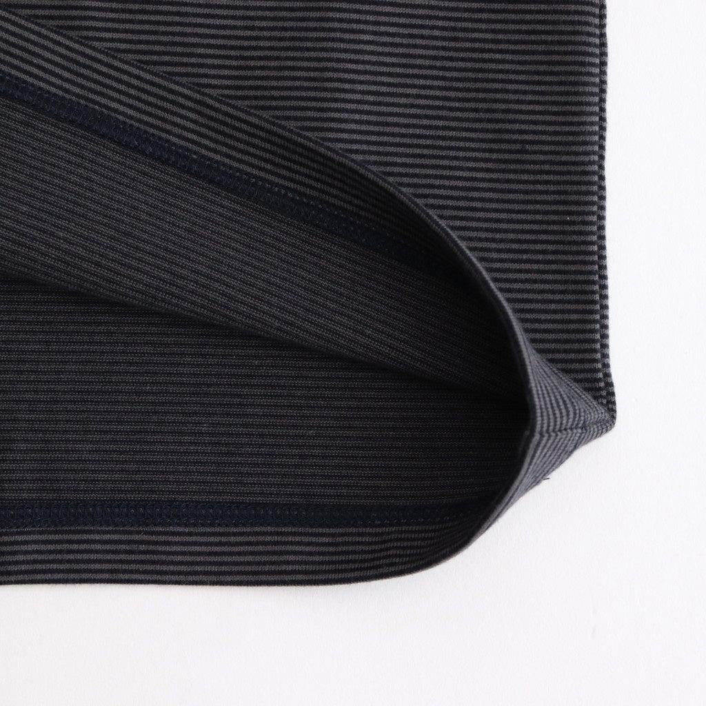 Narrow Border S/S Tee #NAVY × GRY [GU251-70116B]