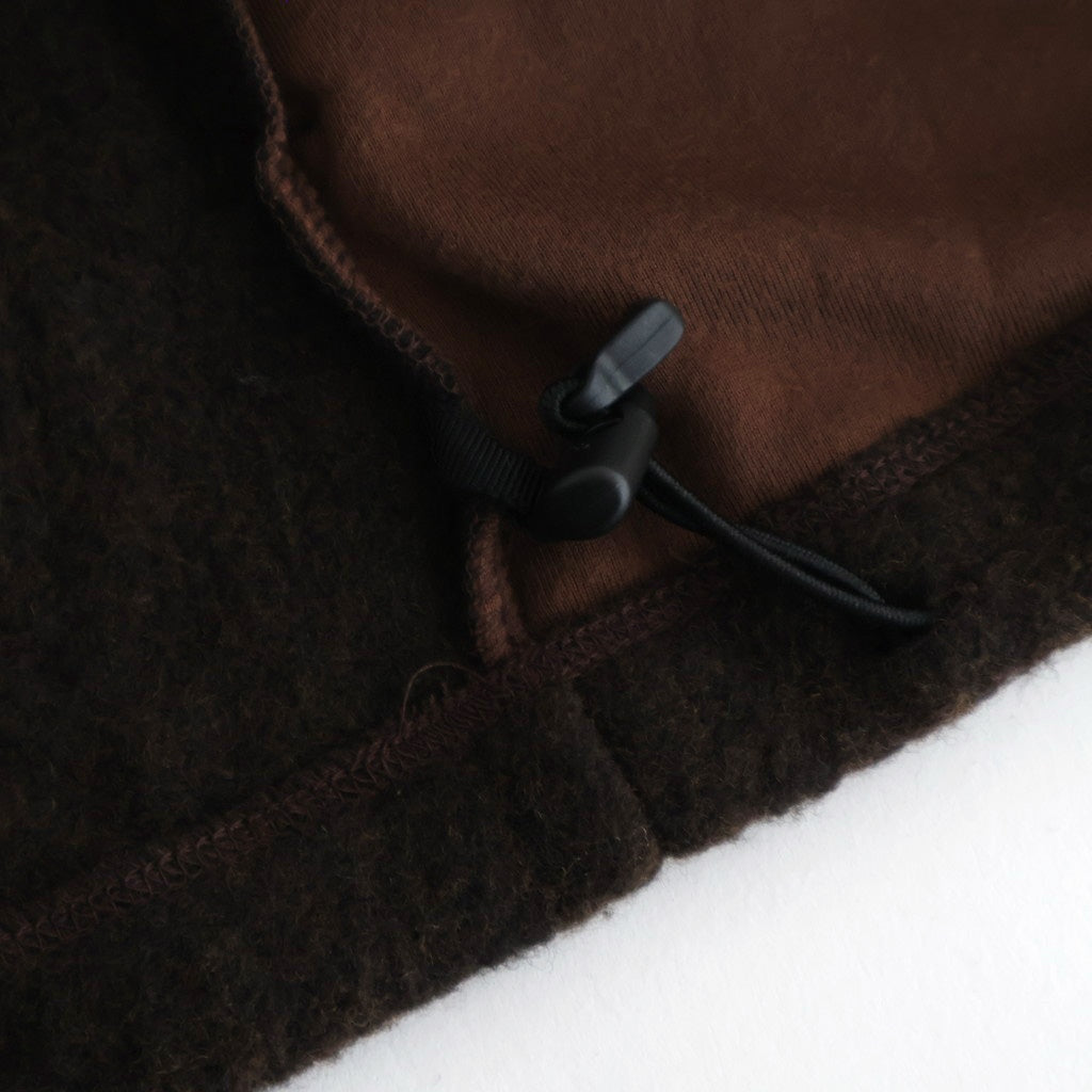Wool Fleece Half Zip Pullover #BROWN [YK25FW01090B]
